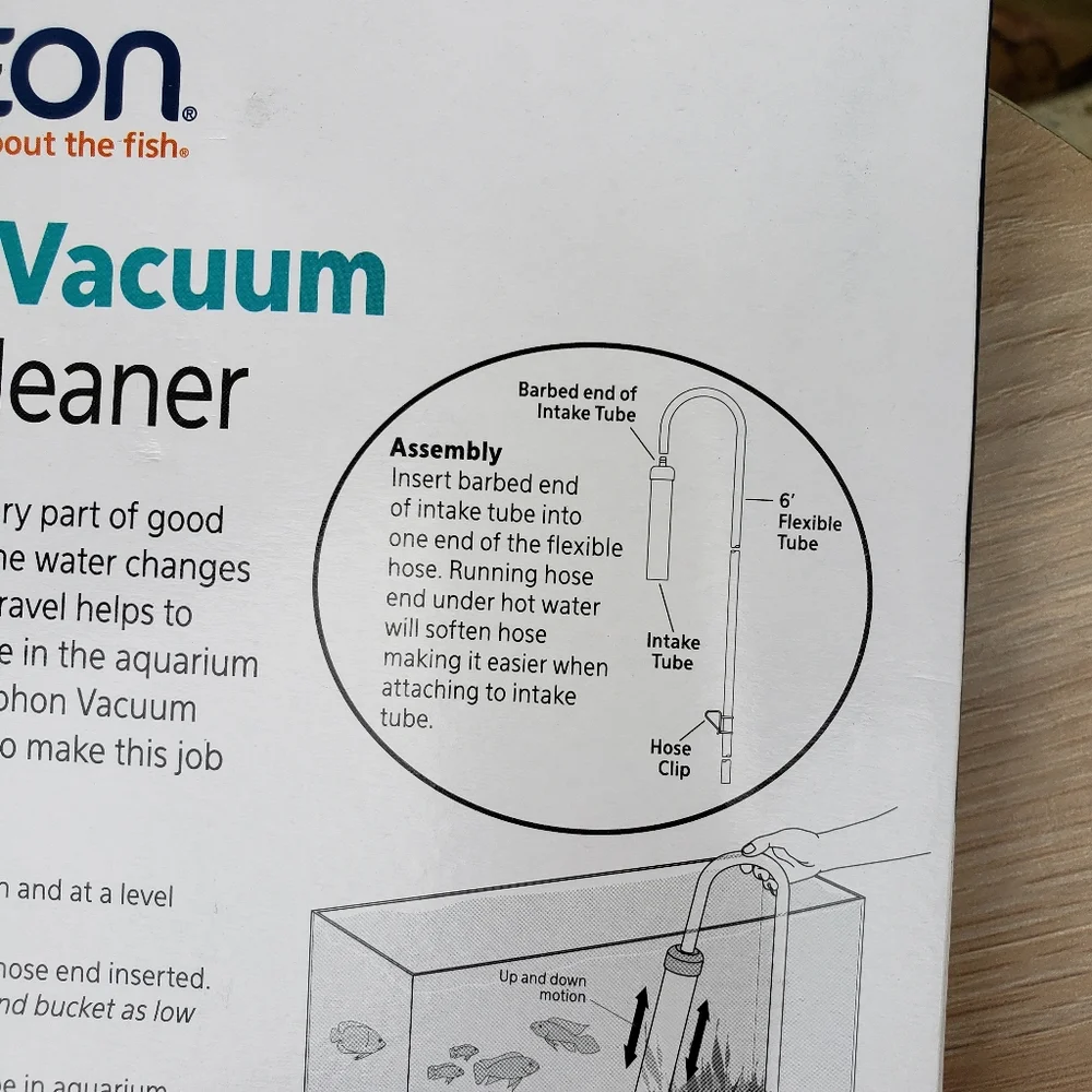 New Aqueon Aquarium Fish Tank Siphon Vacuum Gravel Cleaner Hand syphon pump